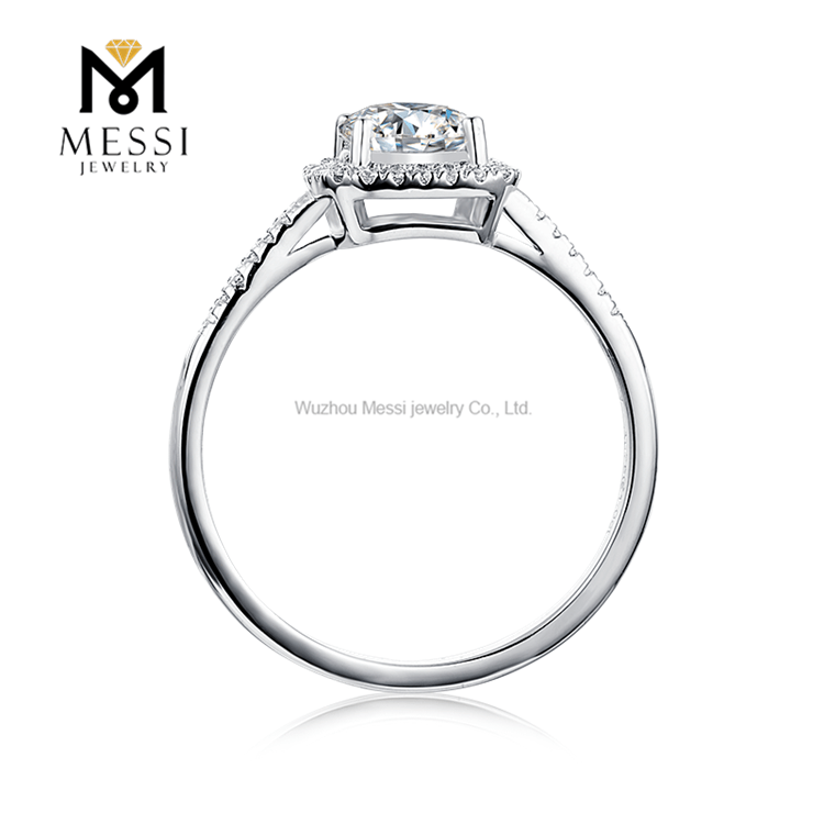 Anillo de plata de ley 925 para mujer, anillos de diamantes de moissanita a la moda de alta calidad, envío gratis
