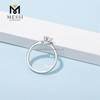 Estilo de moda al por mayor Anillo de plata Moissanite Stone Jewelry