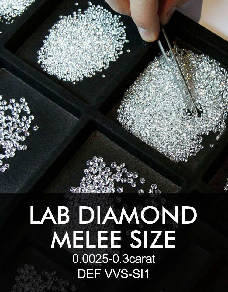 diamante cultivado en laboratorio cuerpo a cuerpo