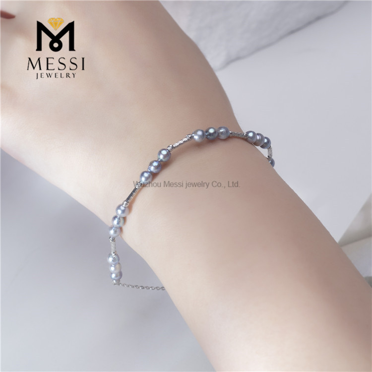 pulsera de perlas reales
