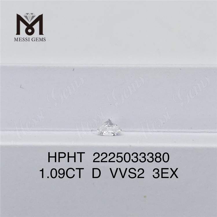 1.09CT D VVS2 3EX HPHT gia nuevos diamantes 2225033380丨Messigems 