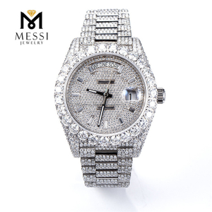 Reloj Sparkling Brilliance VVS Moissanite con diamantes de primera calidad