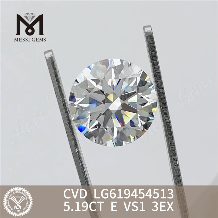 5.23CT E VS1 3EX Diamante redondo simulado CVD LG619454515 丨Messigems