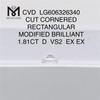 1.81CT D VS2 EX EX CVD RECTANGULAR igi diamante Compre nuestra colección 丨Messigems LG606326340