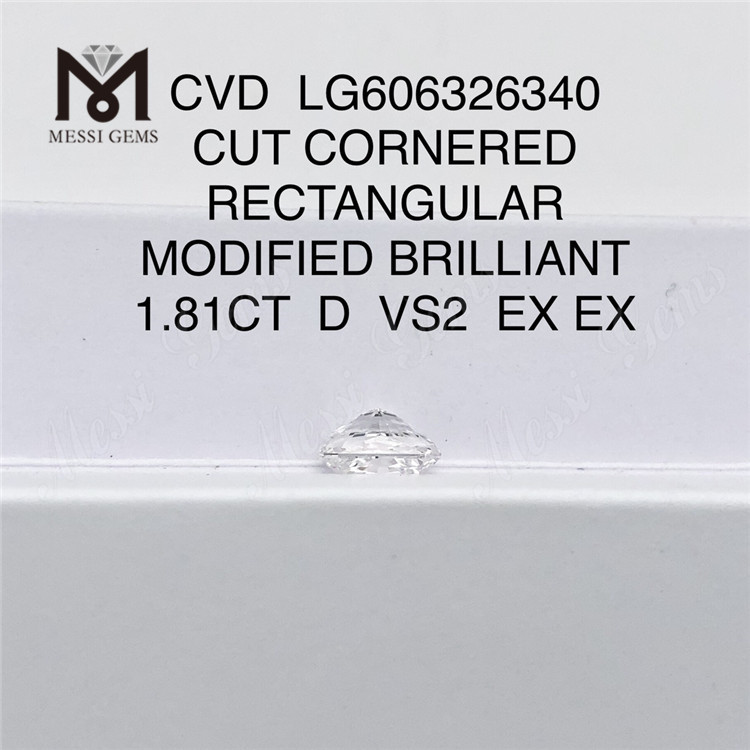 1.81CT D VS2 EX EX CVD RECTANGULAR igi diamante Compre nuestra colección 丨Messigems LG606326340