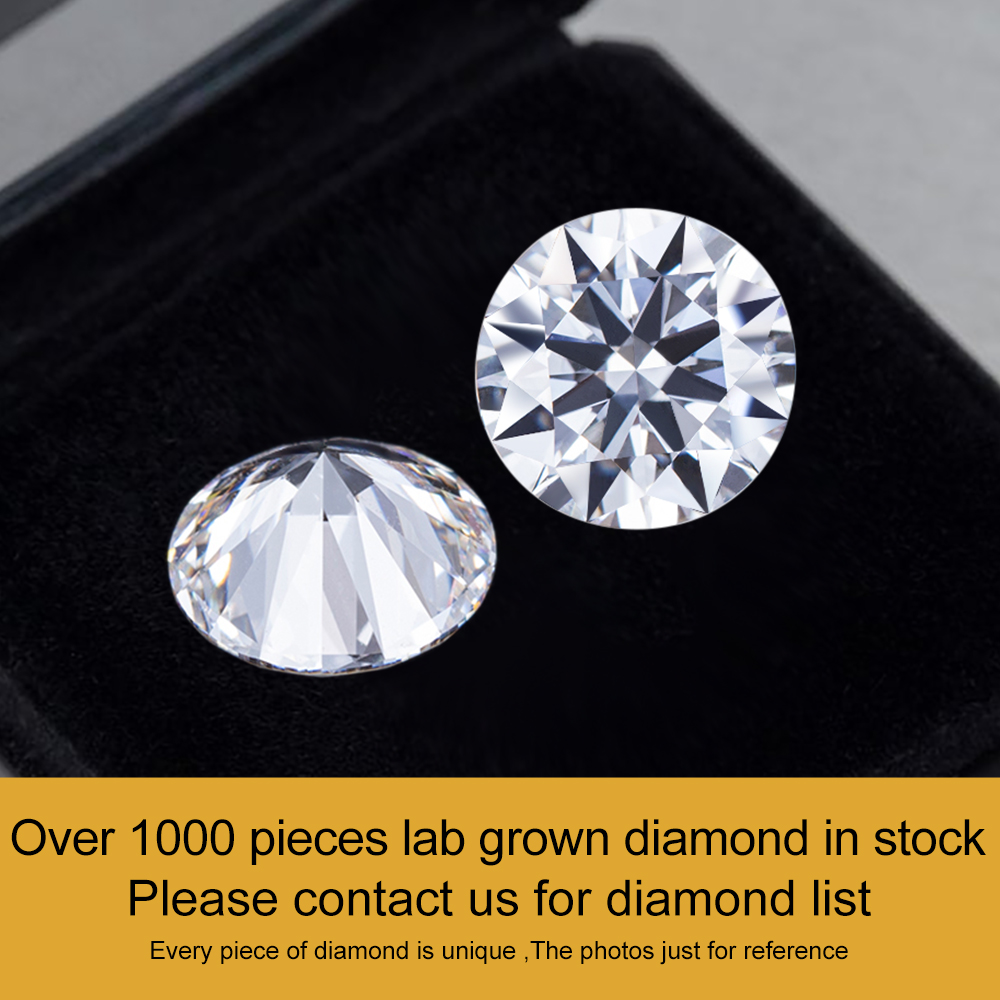 Diamante cultivado en laboratorio en stock.