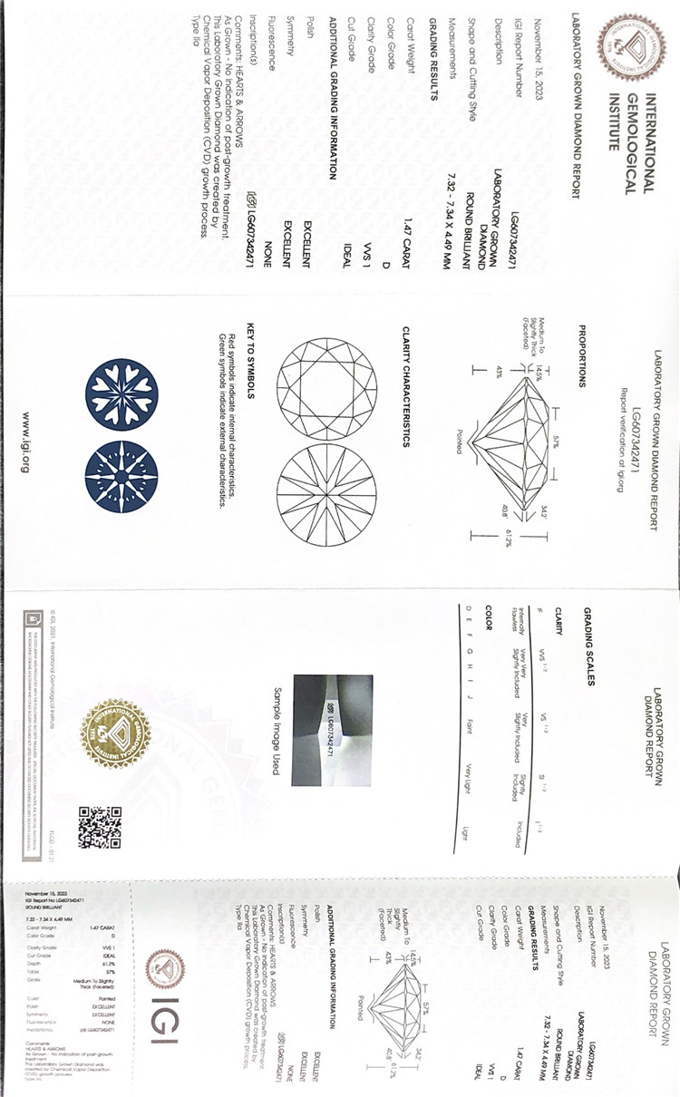 precio del diamante creado en laboratorio por quilate