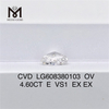 Diamante certificado IGI de 4,6 quilates E VS1 OV CVD diamante Perfección óptica丨Messigems LG608380103