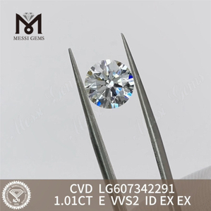 Diamante cultivado en laboratorio 1.01CT E VVS2 CVD para joyería personalizada 丨Messigems LG607342291 