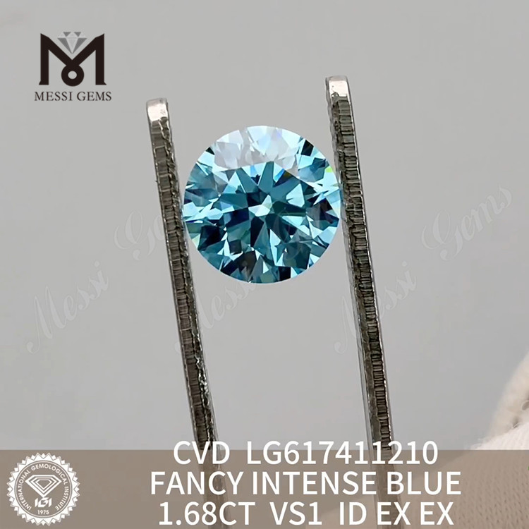 2.01CT VS1 FANCY INTENSE BLUE diamantes sintéticos a la venta 丨Messigems CVD LG617411211