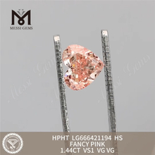 1.44CT VS1 Fancy HS Pink Lab creó diamantes HPHT LG666421194