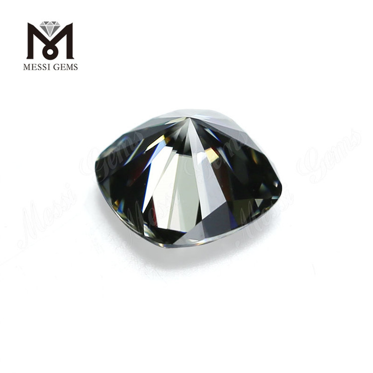 10*10mm cojín moissanita sintética 5ct fabricante de moissanita gris