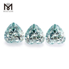 Corte de corazón 8 * 9 mm Teal moisanita suelta proveedor de piedras preciosas al por mayor