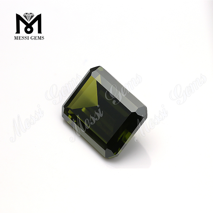 suelta profunda oliva 18 * 13 piedras preciosas verdes gemas cúbicas al por mayor