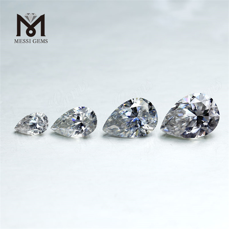 PS Corte 10 * 12 mm color blanco precio de fábrica Moissanite sintético