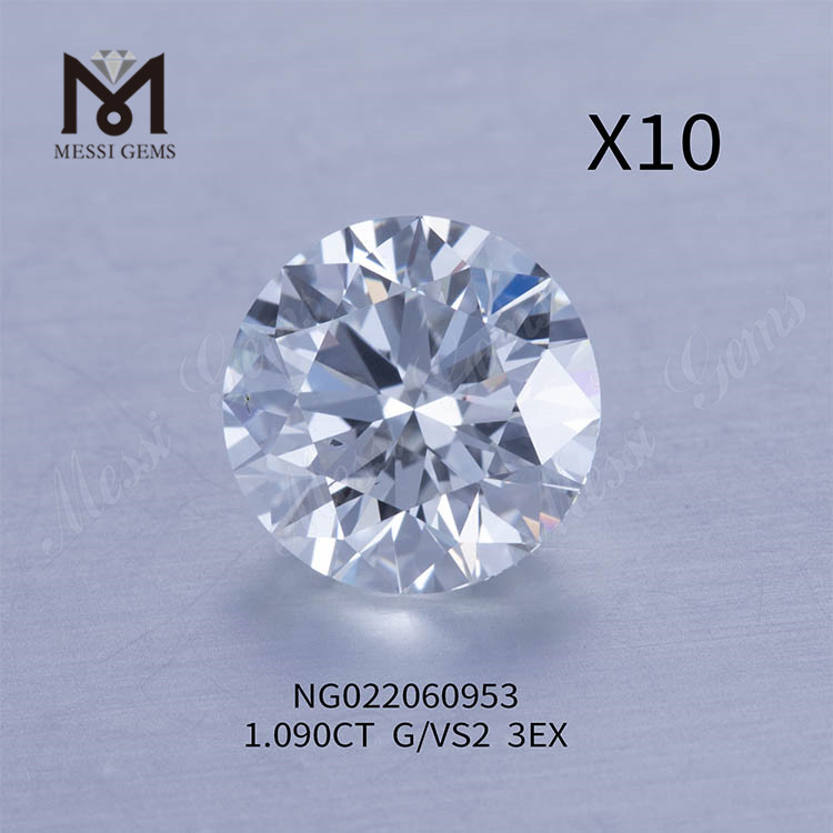 1.090ct G Diamantes cultivados en laboratorio sueltos al por mayor VS2 EX