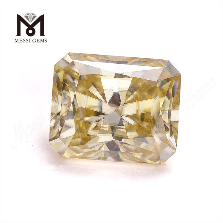 GRA Radiant Cut 8*10mm L-Amarillo Sintético Moissanite