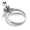 boda 1ct 14k / 18k anillos personalizados anillo de oro moissanite para mujer