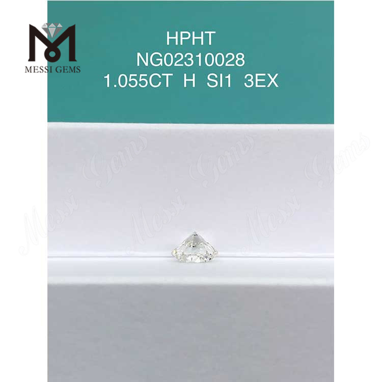SI1 RD Diamante cultivado en laboratorio 1.055ct Grado de corte EX