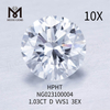 D Color redondo blanco 1.03ct VVS1 EX Corte los mejores diamantes de laboratorio en línea