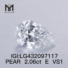 2,06 quilates E/VS1 Diamante cultivado en laboratorio de pera FAIR VG