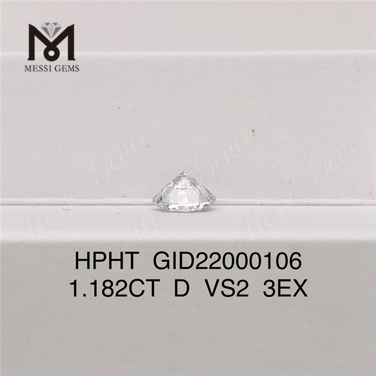 1.182CT RD D 3EX Diamante cultivado en laboratorio HPHT VS2 diamante artificial