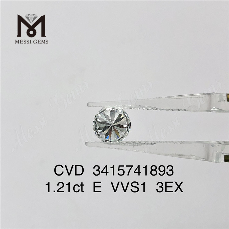 1.21ct VVS laboratorio diamante precio de fábrica E 3EX cvd diamante a la venta