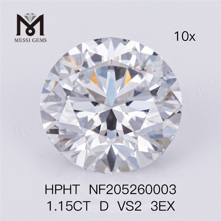 1,15 quilates D VS2 3EX precio de fábrica sueltos redondos brillantes mejores diamantes creados en laboratorio en línea