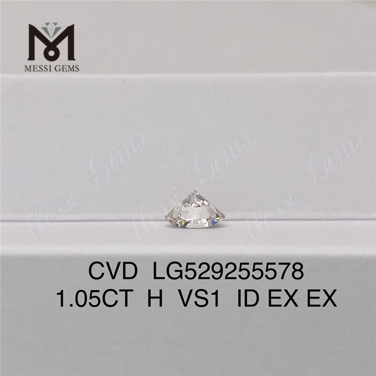 1.05ct H VS Diamante hecho por el hombre barato Ronnd Mejor diamante de laboratorio suelto CVD