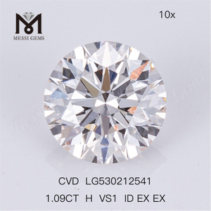 1.09ct VS Diamante redondo creado en laboratorio Diamante de laboratorio blanco CVD en oferta