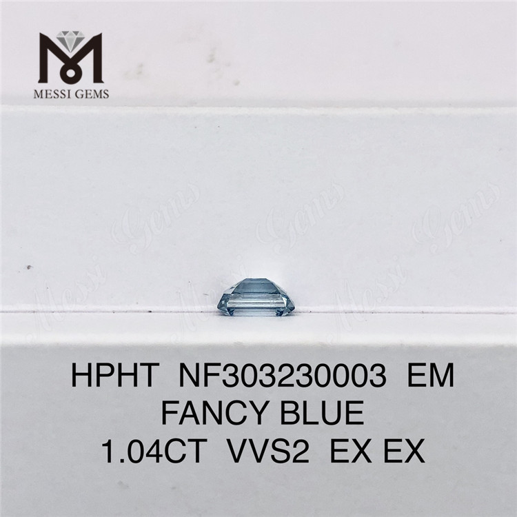 1.04CT FANCY BLUE VVS2 EX EX EM diamantes creados en laboratorio al por mayor HPHT NF303230003