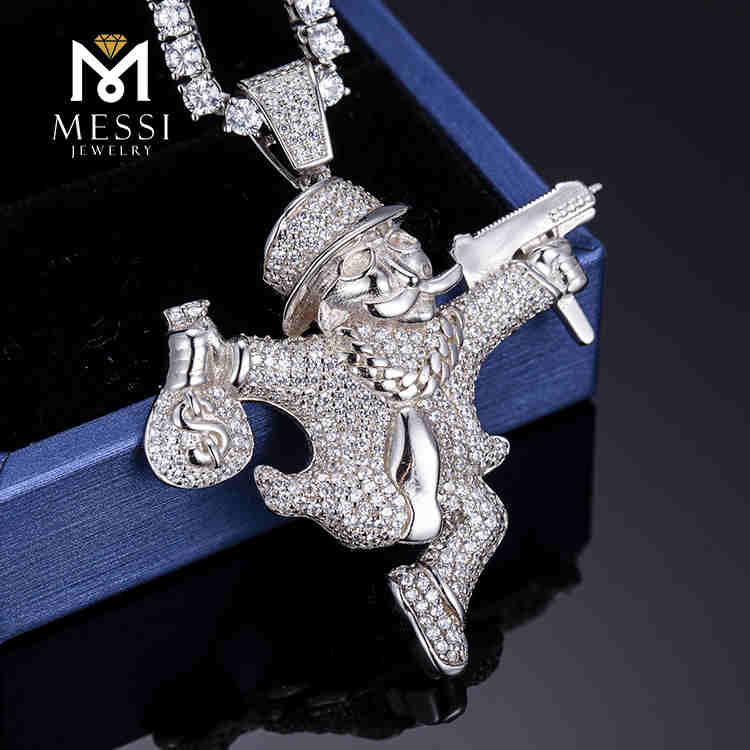 collar de moda de alta calidad de ladrón de caballero de cadena caliente de hip hop
