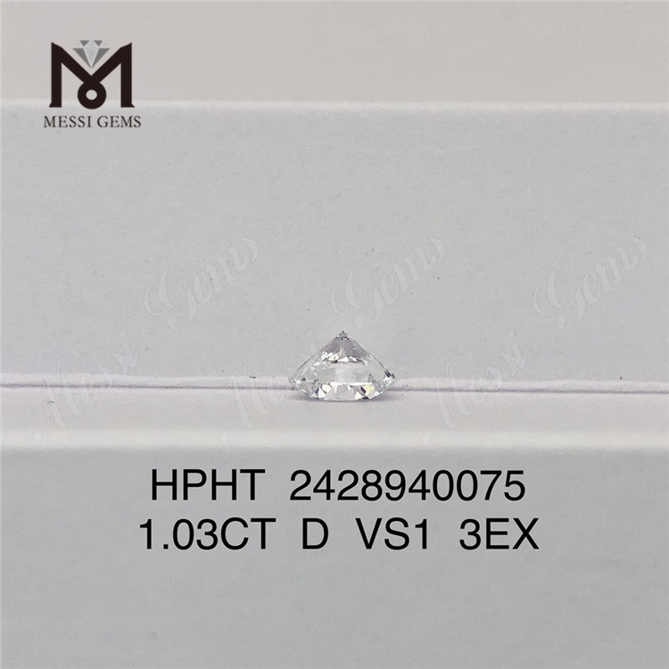 1.03CT D VS1 3EX Diamantes de laboratorio sueltos redondos Diamante de laboratorio suelto blanco