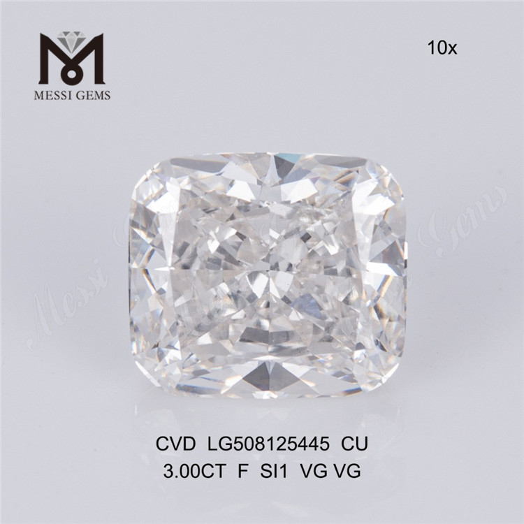Venta de diamantes de laboratorio sueltos 3CT F cvd cu Cojín diamante de laboratorio suelto barato en stock