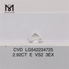 2.92CT E CVD diamantes sueltos al por mayor RD hpht diamantes cultivados en laboratorio