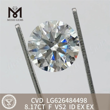 8.17CT F VS2 ID Diamantes redondos con certificación IGI 丨Messigems CVD LG626484498 