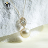 Collar de perlas doradas de los mares del sur, agua de mar, oro de 18 quilates, 12-13 mm