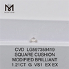 1.21CT G VS1 cu diamante cultivado en laboratorio precio por quilate Conciencia ambiental 丨Messigems LG597359419 