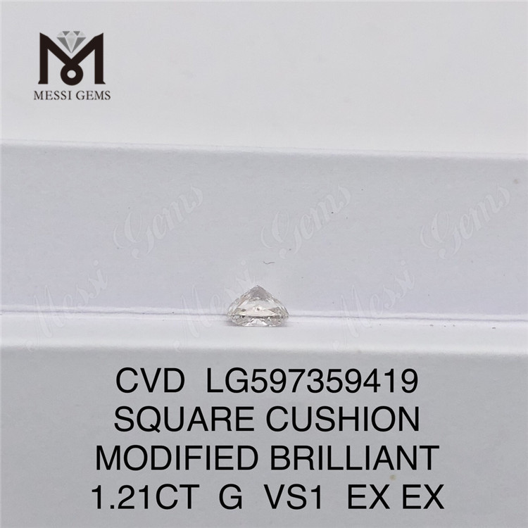 1.21CT G VS1 cu diamante cultivado en laboratorio precio por quilate Conciencia ambiental 丨Messigems LG597359419 