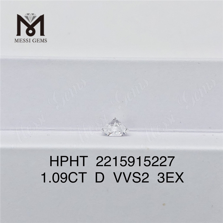 1.09CT D VVS2 3EX HPHT diamantes cultivados en laboratorio GIA 2215915227丨Messigems 