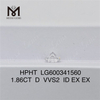 1.86CT D VVS2 ID Diamantes tratados con Hpht LG600341560 Elecciones ecológicas 丨Messigems