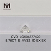 8.78CT E VVS2 ID vvs cvd diamante para diseñadores LG604377422 丨Messigems