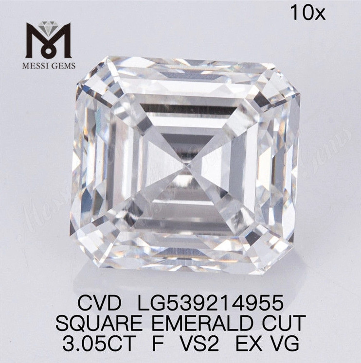 Diamante de laboratorio talla Asscher