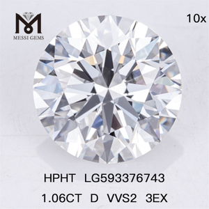1.06CT D VVS2 3EX hthp diamantes HPHT LG593376743