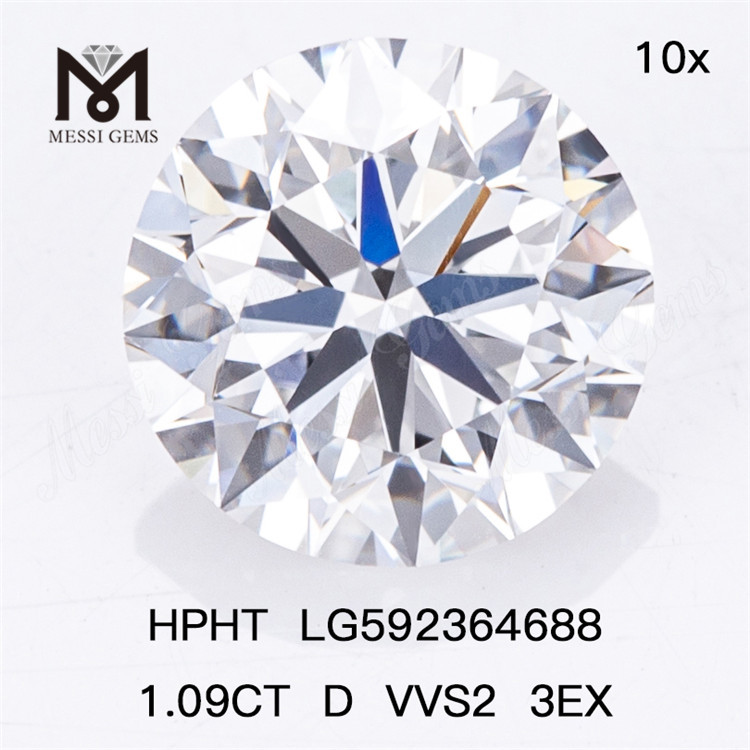 1.09CT D VVS2 3EX HPHT Diamantes en línea LG592364688