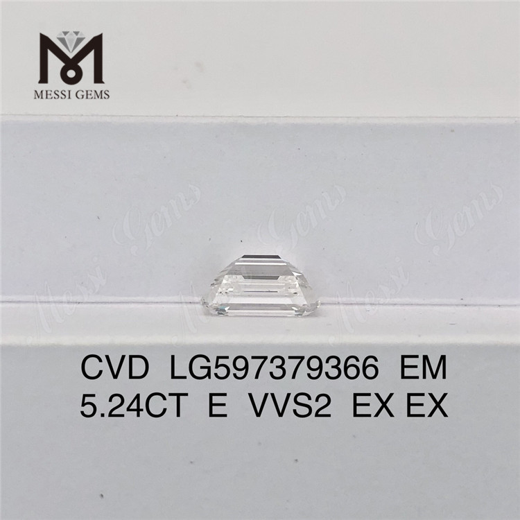 5.24CT E VVS2 EX EX Diamantes de laboratorio a granel CVD LG597379366 EM丨Messigems
