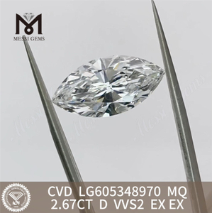 2.67CT D VVS2 Diamantes con certificación IGI mq Lujo sostenible丨Messigems LG605348970