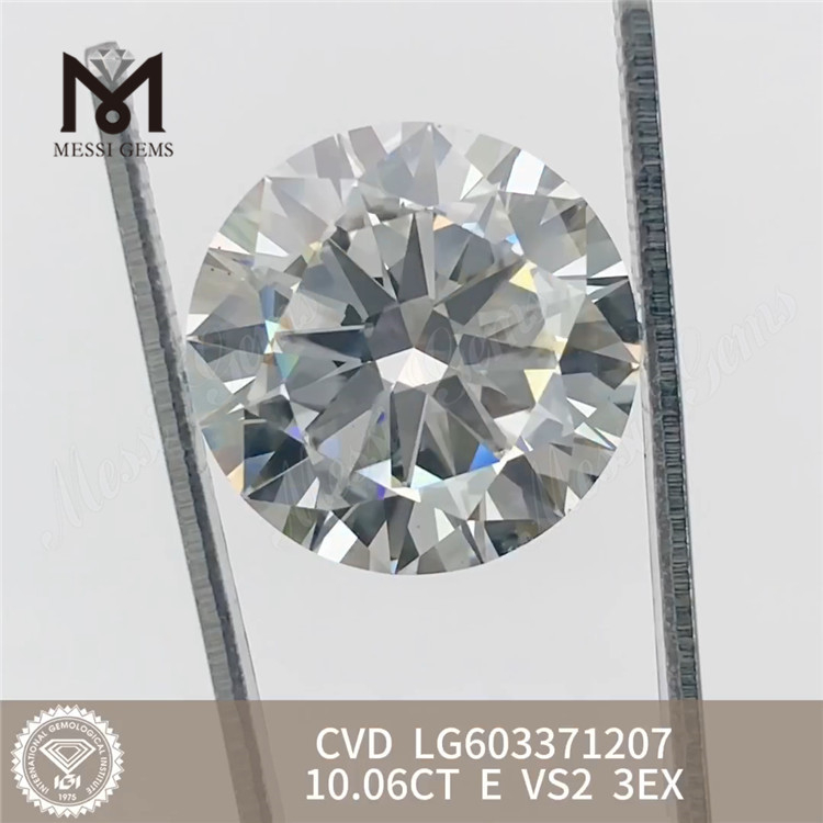 10.06CT E VS2 3EX Nuevos diamantes creados en laboratorio 丨Messigems CVD LG603371207